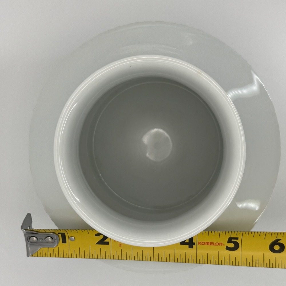 Mid Century Modern White Textured Ceramic‎ Vase Decor Thomas Germany MCM Space - Picture 8 of 9